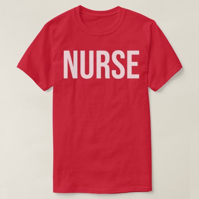T-shirt Nurse Job Title Plain Text (Design devant)