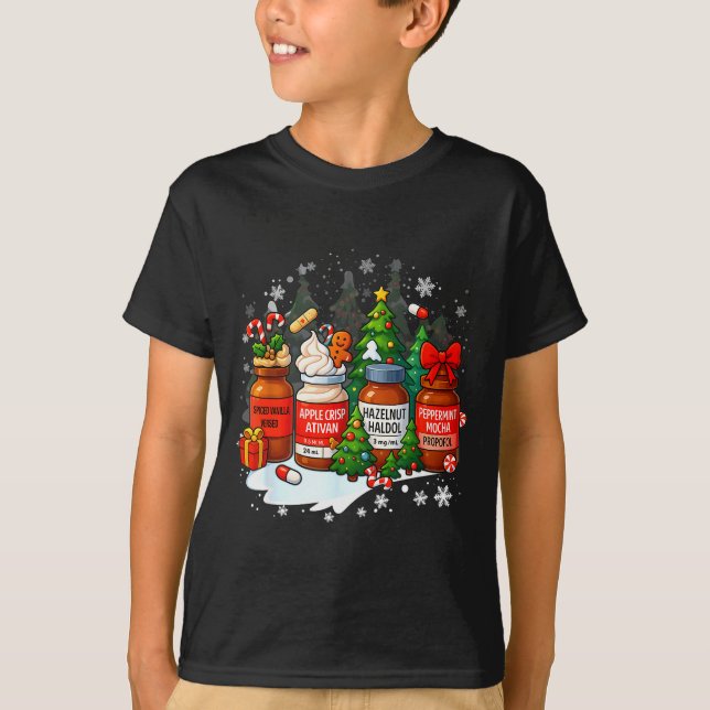 T-shirt Nurse Medical Profol Ativan Haldo Christmas Health (Devant)