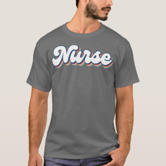T-shirt Nurse Retro Typographie Design cadeau
