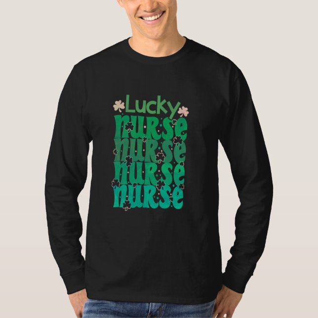 T-shirt Nurse St Patricks Day Lucky Nurse St Patrick's (Devant)