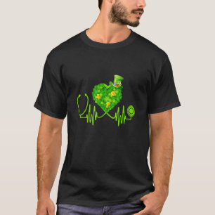 T-shirt Nurse Stethoscope Heartbeat irlandais