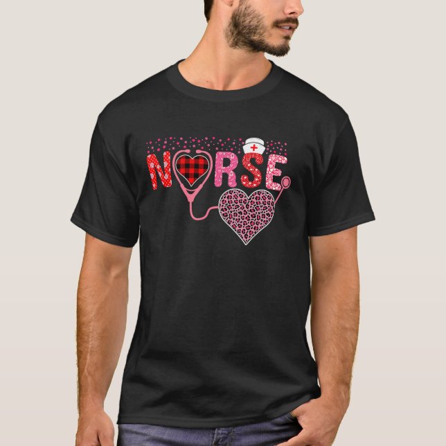 T-shirt Nurse Valentines Day Cupids Favorite Nurse Life Nu (Devant)