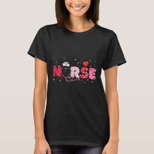 T-shirt Nurse Valentines Day Valentine Scrub Top Femmes Sc