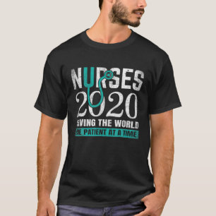 T-shirt Nurses 2020 Sauver le monde Drôle RN Nur clinique