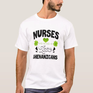 T-shirt Nurses Love Shenanigans Funny St Patrick's Day