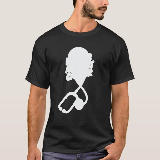 T-shirt Nursing Stethoscope  Caretaker Hospital Oncology N (Devant)