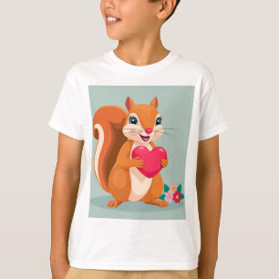 T-shirt Nut d'amour écureuil pour maman