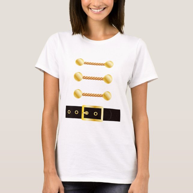 T-shirt Nutcracker Costume Uniform Matching Toy Soldier  (Devant)