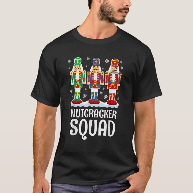 T-shirt Nutcracker Squad Correspondance Famille PJ Cadeau  (Devant)