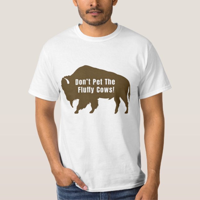 T-shirt N'utilisez pas l'autocollant des vaches moelleuses (Devant)