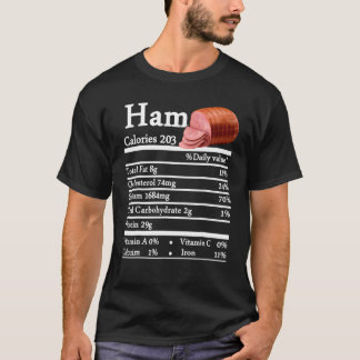 T-shirt Nutrition jambon Thanksgiving Costume de Noël Alim