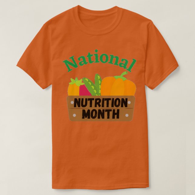 T-SHIRT NUTRITION NATIONALE MOIS NUTRITION MOIS 13 (Design devant)