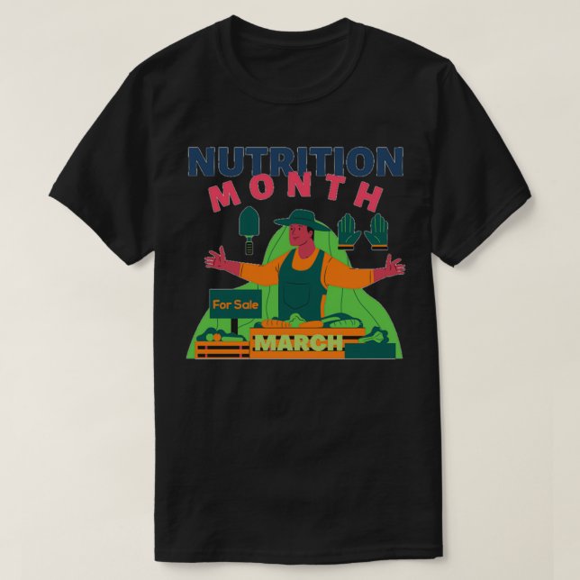 T-SHIRT NUTRITION NATIONALE MOIS NUTRITION MOIS 9 (Design devant)