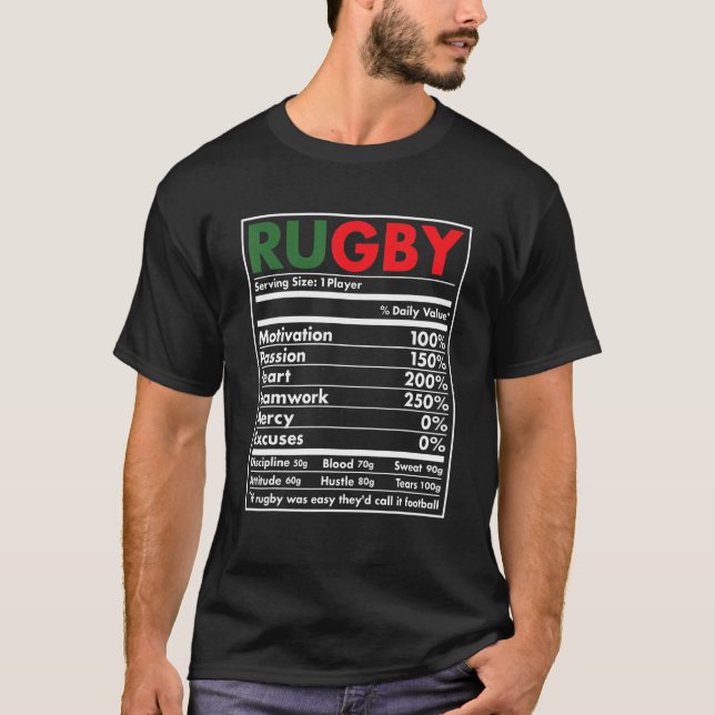 T-shirt Nutrition Portugal Rugby (Devant)