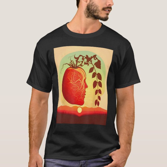 T-shirt Nutritionniste Tomato Fruit Vegetable Diéticienne  (Devant)
