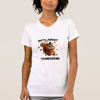T-shirt Nuts About Pie – Cute Yarn Squirrel Thanksgiving 
