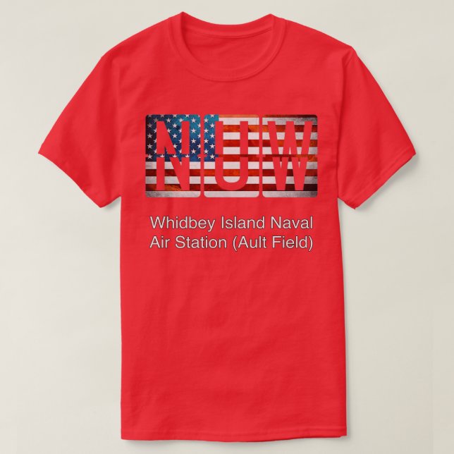 T-shirt NUW Whidbey Island Naval Air Station Ault Field  (Design devant)