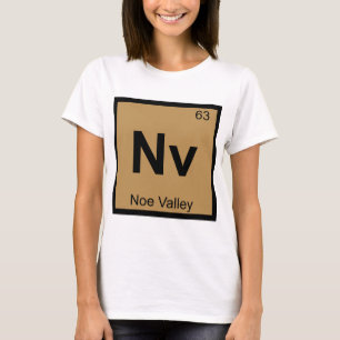 T-shirt Nv - Noe Valley San Francisco Symbole de la chimie
