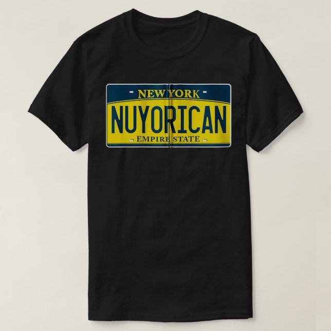 T-shirt NY New York US License Plat (Design devant)