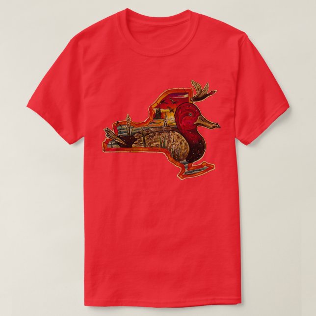 T-shirt NY Redhead Duck (Design devant)