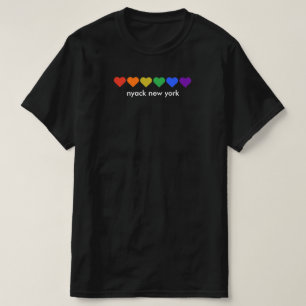 T-shirt Nyack New York Rainbow Pride Heats
