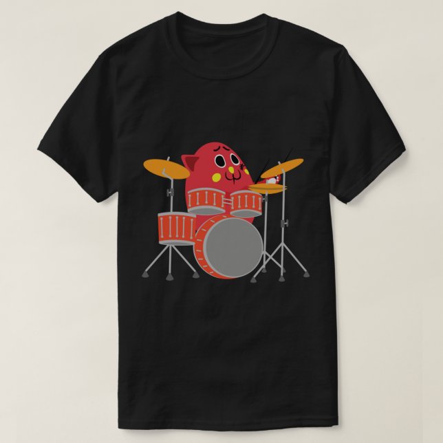 T-shirt Nyango Star Drumset Nyango amant (Design devant)