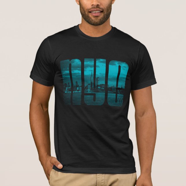 T-shirt NYC avec Skyline (Devant)