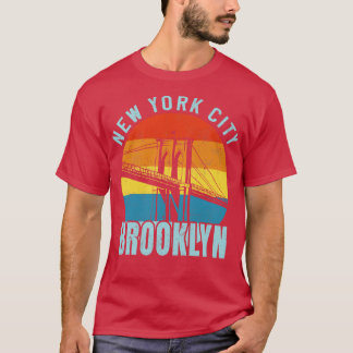 T-shirt NYC Brooklyn Bridge Retro