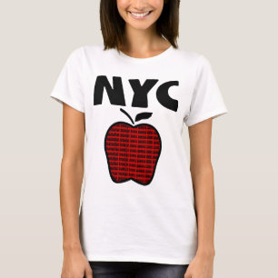 T-shirt NYC - Grand Apple avec chacune des 5 villes