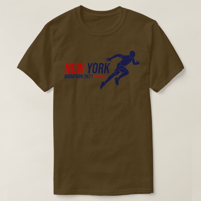 T-shirt NYC Marathon Run Marathon Runner 2021 (Design devant)