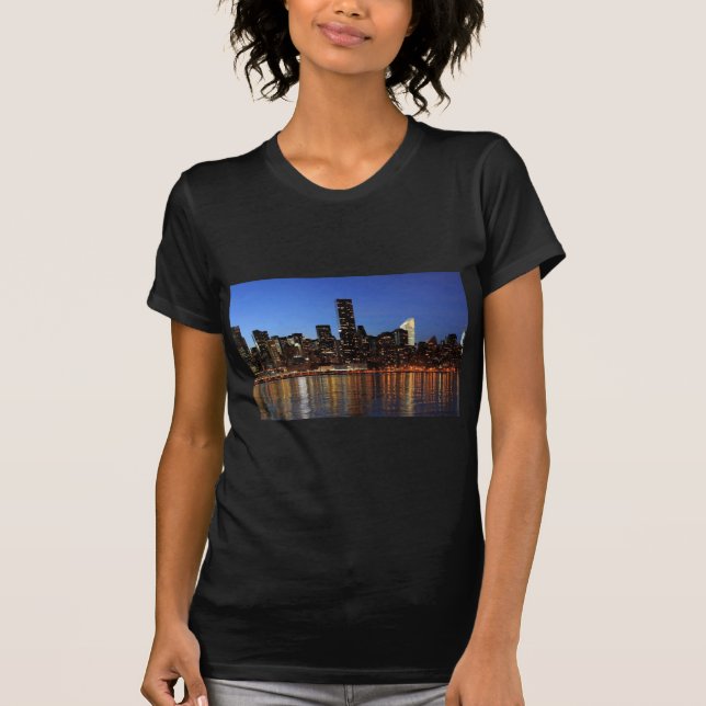 T-shirt NYC New York City Manhattan Nuit (Devant)