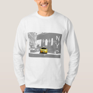 T-shirt Nyc New York City Taxi jaune Brooklyn Mens