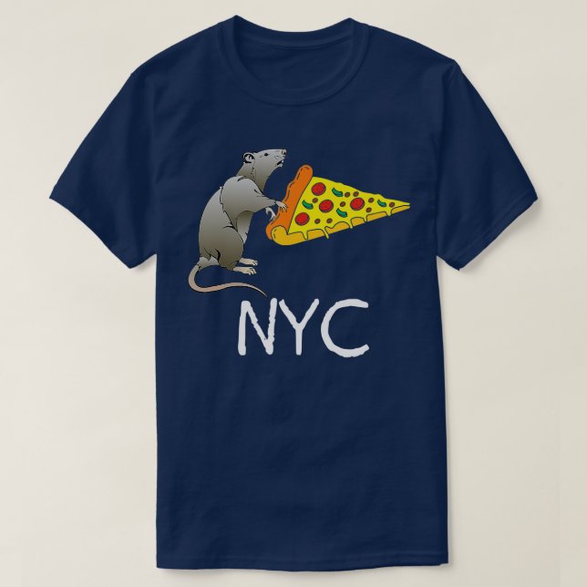 T-shirt NYC Pizza Rat (Design devant)