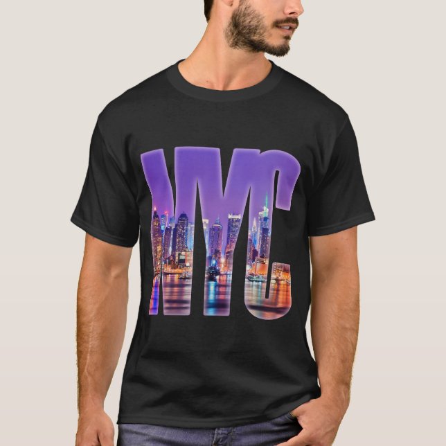 T-shirt NYC Skyline (Light) (Devant)