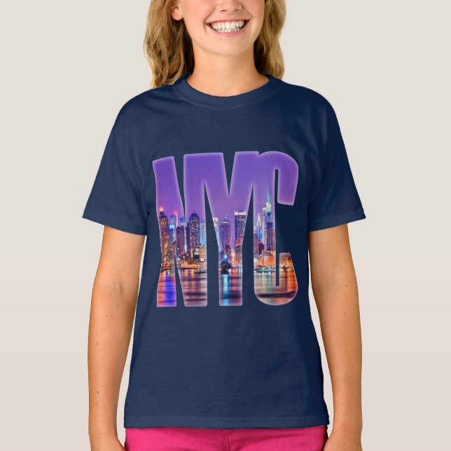 T-shirt NYC Skyline (Light) (Devant)