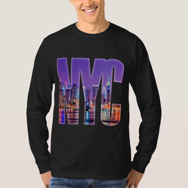 T-shirt NYC Skyline (Light) (Devant)