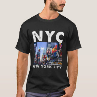 T-shirt NYC Skylines New York City qui ne dort jamais cade