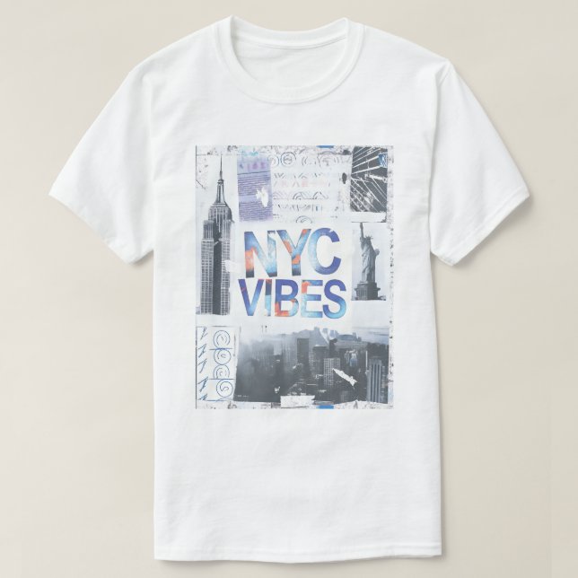 T-shirt NYC Vibes Urban Graphic Tee unisex (Design devant)