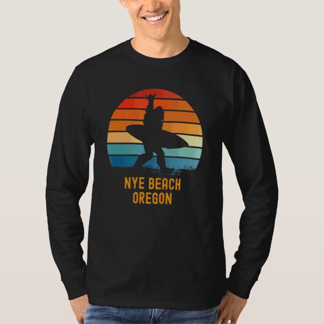 T-shirt Nye Beach Oregon Sasquatch Souvenir (Devant)