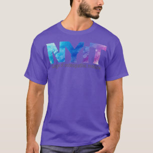 T-shirt NYITCOM BluePurple Aquarelle sans stéthoscope