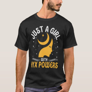 T-shirt Nyx Déesse Mythologie Grecque Ancienne Style de Vi