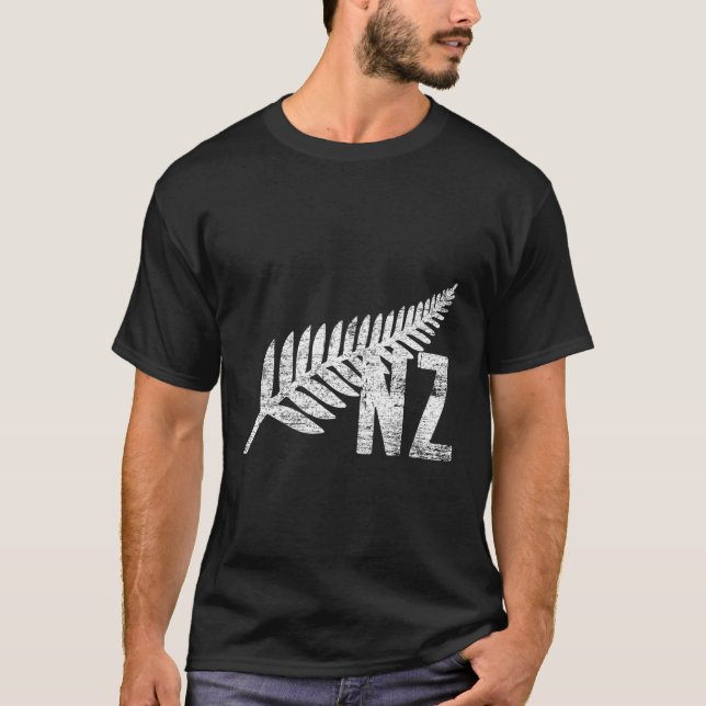 T-shirt Nz Silver Fern Nouvelle-Zélande (Devant)