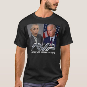 T-shirt O Bama B Iden Avp Alien Vs P Redator