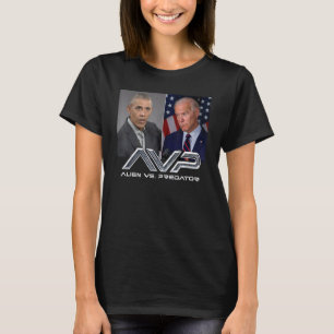 T-shirt O Bama B Iden Avp Alien Vs P Redator