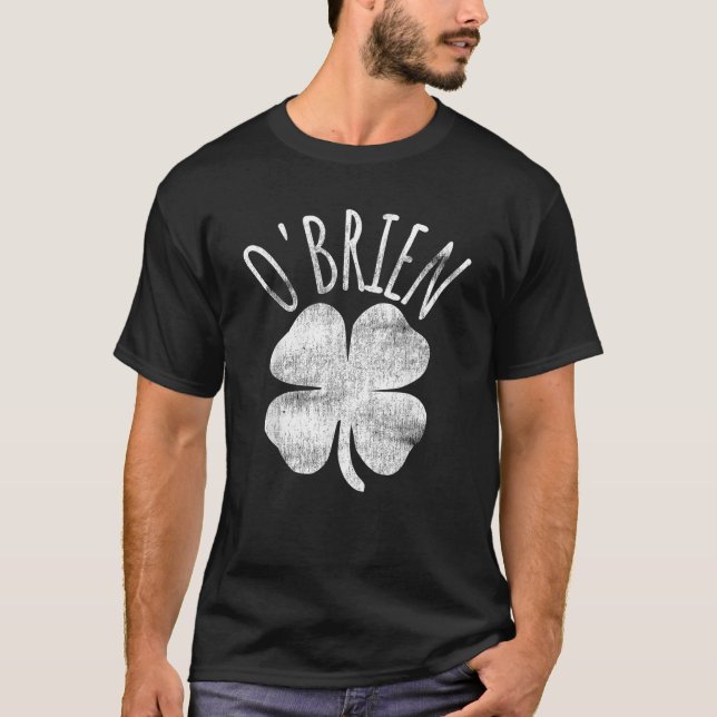 T-shirt O Brien Irlandais Clocher St Patrick s Day Matchin (Devant)