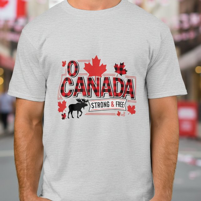 T-shirt Ô Canada Fort & Libre ID1314 (Créateur téléchargé)