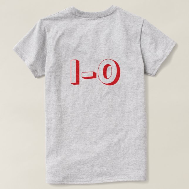 T-shirt O E E E O Avant et arrière (Design dos)