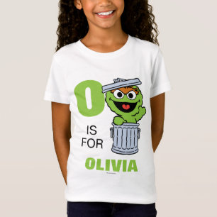 T-Shirt O est pour Oscar le Groupe Ajouter Votre Nom