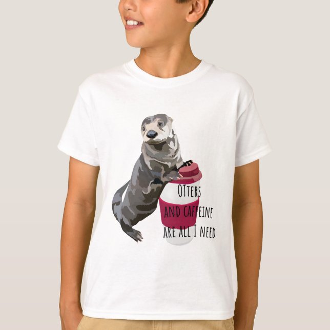 T-shirt O est pour Otter (Devant)