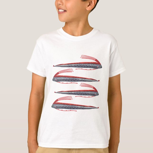 T-shirt O est pour poisson d'eau (Devant)